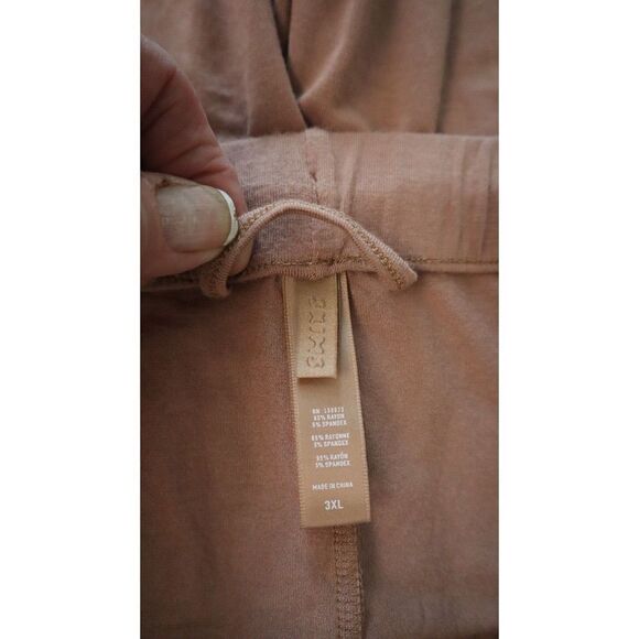 SKIMS 158973 Women's Plus Sz 3XL Sienna Brown Soft Sleepwear Lounge Pants - Picture 5 of 6